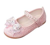Genérico Sandalias para niñas con decorativas plana y diseño versátil calzado cómodo con gancho ajustable nuevo patrón moderno (Red, 33 Little Child)