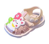 Genérico Sandalias para niñas,Sandalias de princesa Chanclas con elástico ajustable Bebé Antideslizante ligera transpirable zapatos al aire libre Verano suela goma