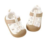 Genérico Sandalias para niños zapatos veraniegos con blanda transpirable calzado caminante para niñas pequeñas diseño casual ideal bebés entre 1 y 4 años (Khaki, 2 Years)