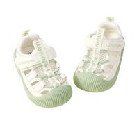 Genérico Sandalias para niños zapatos veraniegos con blanda transpirable calzado caminante para niñas pequeñas diseño casual ideal bebés entre 1 y 4 años (Green, 17-20 Months)