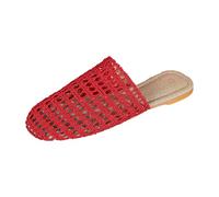 Genérico Sandalias Para Pies Delicados Mujer, Pantuflas Transpirables de Mujer con de Cuerda Cómodas Planas para Uso Diario Interior y Exterior Calzado Informal