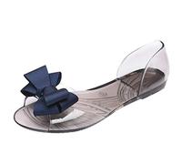 Genérico Sandalias Planas Mujer Pies Anchos Verano Comodas Tee Open Women Summer Sandls Mouth On Shoes Jelly Big Fish Women'S Sandalias Sandalia de Tacon Plateadas Rojas Mujer (Blue,35)