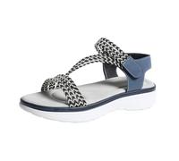 Genérico Sandalias Planas Mujer Sandalias de Verano Mujer Nuevas Planas de Verano para,Cómodas,Informales Y Con Puntera Abierta. Sandalia Montaña Senderismo (Blue,38)