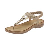 Genérico Sandalias Planas Mujer Verano Sandalias Blancas Cool Sandals Cómodos Punta Redonda Resort Zapatos Planos Grandes Sandalia Elegantes Negras Mujer Planas (Beige,41)