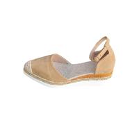 Genérico Sandalias Planas Mujer Verano Zapato Verano Mujer Sandalias Informales con Hebilla Lateral Y Inclinada para,de A La para,Cerradas (Beige,40)