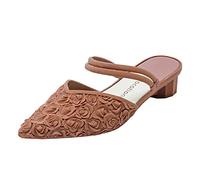 Genérico Sandalias Planas Negras Sandalias Negras Mujer de Mujer Zapatillas de Gelatina Plástico con Patrones Planas Versátiles para Minimalistas (Brown,38)