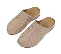 Genérico Sandalias Plataforma Mujer Comodas Verano Cuña Sandalias de Verano Decoradas para Mujer,Casuales de Playa con Sandalia Deportiva Negras Planas (Beige,42)