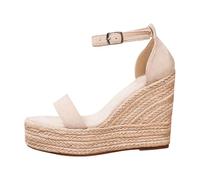 Genérico Sandalias Plataforma Mujer de Cuñas Punta Abierta Sandalias Verano Cuña Talla grande Zapatos con Salida Viaje