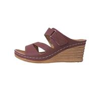 Genérico Sandalias Plataforma Mujer Verano Comodas Pantuflas de Verano para Mujer,Informales,de Punta Abierta Y Tacón Grueso,con Pez Y Gruesa. Sandalias Cerradas Cuña (Red,43)