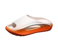 Genérico Sandalias Plataforma Mujer Verano Cómodas Zapato Sandalias Planas Gruesas para Hombres Y Mujeres,Adecuadas para Uso Doméstico Como Al Aire,Zapatos El Agua,de (Orange,38)