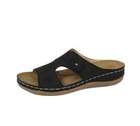 Genérico Sandalias Popa Mujer, Blancas Pie Ancho Playa Barefoot Verano Cuñas Anatómicas Para Vestir Elegantes Zapatos Ortopedicas, Sandalias Chanclas Piel Mujer Tira