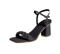 Genérico Sandalias Tacón Mujer Sandalias Mujer Tacón Sandalia Cómodo Sandalia Verano Tacones Altos Con Cordones Con Correa De Tobillo Punta Abierta Cómodo Pescado Boca Zapatos Verano, Le Noir A, 37 EU