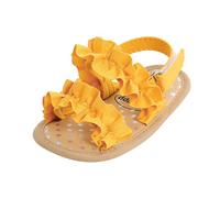 Genérico Sandalias veraniegas para bebé niña niño calzado infantil transpirable para caminar al libre zapatos livianos antideslizantes para pequeños exploradores (Yellow, 21 Toddler)
