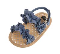 Genérico Sandalias veraniegas para bebé niña niño calzado infantil transpirable para caminar al libre zapatos livianos antideslizantes para pequeños exploradores (Blue, 19 Toddler)