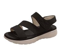 Genérico sandalias verano mujer comodas Sandalias Mujer Verano Plana Antideslizantes Sandalia Anchas Ortopedicas Deportivas Respetuosas Ergonómicas Trekking Zapatos Horma Ancha Sapatilhas Negro