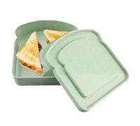 Generico Sandwichera de tostadas | de preparación de comidas | Presentación de comida para pan y aperitivos | Seguro para microondas y lavavajillas | Caja reutilizable para niños