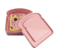Generico Sandwichera de tostadas | de preparación de comidas | Presentación de comida para pan y aperitivos | Seguro para microondas y lavavajillas | Caja reutilizable para niños