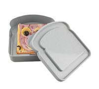 Generico Sandwichera de tostadas | de preparación de comidas | Presentación de comida para pan y aperitivos | Seguro para microondas y lavavajillas | Caja reutilizable para niños