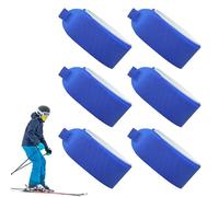 Genérico Sangles de Ski Avec Mousse | Lot de 6 Accessoires Réglables | Bandes Transport pour Skis et Bâtons pour Sports d'Hiver, Transport, Protection, Extérieur Confortable et Sécurisé