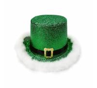 Genérico Santa,Comfortable Festive Cosplay - Red Green With White Brim | For Men Women Adult Strap, The Christmas Boass Boyfriend Cosplay Event Parade Masquerade Ball Photography