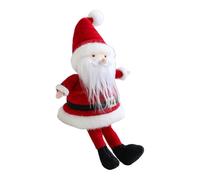 Genérico Santa Doll - Soft Sitting Santa Claus Figure, Plush Holiday Decoration, Festive Christmas Ornament, Adorable Winter Display Toy | Indoor Shelf Car Living Room Home Window Office