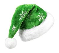 Genérico Santa Hat | Long Sequin Christmas Hats | Unisex Warm Comfortable Costume Hatt for Teens Men Women Party Holiday Festival New Year Event Celebration Masquerade
