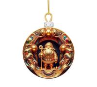 Generico Santa Ornaments - Christmas Tree Decor | Decor | Christmas Decorations | Tree Pendants | Pendant Santa Tree Ornament | 2D Christmas Tree Pendants for Holiday Front Door, Home & Wall