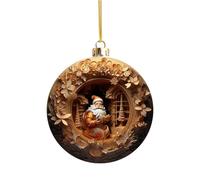 Generico Santa Ornaments - Christmas Tree Decor | Decor | Christmas Decorations | Tree Pendants | Pendant Santa Tree Ornament | 2D Christmas Tree Pendants for Holiday Front Door, Home & Wall