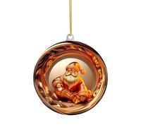 Generico Santa Ornaments - Christmas Tree Decor | Decor | Christmas Decorations | Tree Pendants | Pendant Santa Tree Ornament | 2D Christmas Tree Pendants for Holiday Front Door, Home & Wall