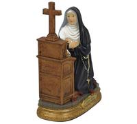 Generico Santa Rita arrodillada 17 cm Estatua de Resina