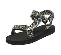 Genérico Sapatos Mujer Sandalias lataforma Bohemio Étnico Popular Playa Zapatos Cuña Ligeros Cómodos Elegantes Antideslizantes Transpirables Verano (C, 43)