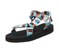 Genérico Sapatos Mujer Sandalias lataforma Bohemio Étnico Popular Playa Zapatos Cuña Ligeros Cómodos Elegantes Antideslizantes Transpirables Verano (G, 43)