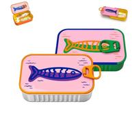 Genérico Sardine Jewelry Box and Sardines Jewelry Holder，Set1