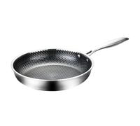 Genérico Sartén Antiadherente - Batería de Cocina en Acero Inoxidable Antiadherente,Sartén para Todo Tipo de Cocinas | Para preparar steak, pescado, carne, verduras y