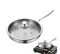 Genérico Sartén Antiadherente | Para Cocinar Filetes,Sartén Cacerola Antiadherente Con Tapa Y Calentamiento Uniforme Para Cocinar Tortitas Huevos Carne En Casa Camping Y Cocina