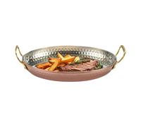 Genérico Sartén Paellera, Plato Ovalado De Acero Inoxidable, Cacerola Cocina Sin Recubrimiento Dos Asas Para Cocina Familiar Comidas Exterior Cenas Festivas Acampada Restaurantes