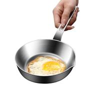 Genérico Sartén Pequeña Para Huevos | Sartén de Cocina Antiadherente con Acero Inoxidable - Paellera,Perfecta para Casa Cocina Restaurante Granja Camping Pícnic Barbacoa
