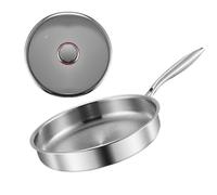 Genérico Sartenes Antiadherentes,Sartén Antiadherente Titanio - Cacerola con Tapa para Cocina de Inducción Huevos Tortitas Hogar Restaurantes