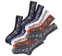 Genérico Saturation Floral Socks, Vintage Embroidered Floral Socks, FloralKnitting Pattern Sock Are Cute and Comfortable (2Sets)