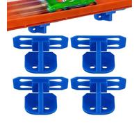 Genérico Scale Cars Single Lane Track - Set of 4 Single Lane Wall Mount Track Holder | 3D Printed Vertical Storage Rack For Toy Cars, Trucks & Diecast Vehicle Collection Organizer