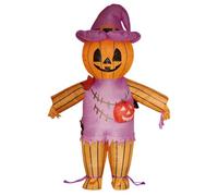 Genérico Scarecrow Costume Funny Inflatable - Pumpkin Head Role Play Outfit