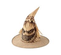 Genérico Scarecrow Witch Hat, Eye-Catching Lightweight Festival Costume Accessory, Cosplay Prop for Farm Theme Party, Rural Celebrations, Photography, Halloween Dress-Up for Women and Men