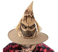 Genérico Scarecrow Witch Hat, Unisex Costume Accessory 15.3inches, Farm-Style Cosplay Prop with Classic Pointed Shape, Ideal for Halloween, Role Play, Parties, Events, and Photo Shoots