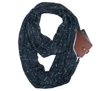 Genérico Scarf With Pocket - Breathable Zipper Pocket Shawl | Decorative Winter Scarf, For Men Travel Outdoor Trip Home Casual Workplace Family Friends Students