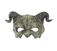Generico Scary Face Cover, PU Foam 10.63x6.69 Inch - Face Halloween Scary Horror with Half Design, Adjustable Headgear for Men Women Adults Party | with Half Design