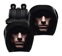 Genérico Scary Headrest Covers Breathable Ghost Face Protectors 2-Piece