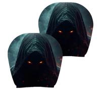Genérico Scary Headrest Covers - Breathable Ghost Face Protectors 2-Piece