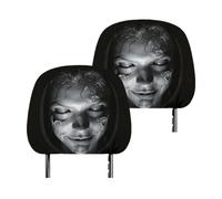 Genérico Scary Headrest Covers - Halloween Ghost Face Print 2 Pieces