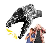 Genérico Scary Scream Whistle - Silencio de calavera de Halloween, silbato de crema de calavera de Halloween, accesorios de bromas góticas de Halloween, silbato de vacaciones coleccionable, para el ho