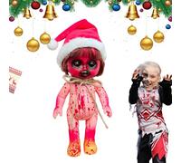 Genérico Scary Zombie Doll - Decoración de Halloween y Casa Encantada | de Terror con Sangre Falsa Realista, muñeca Fantasma gótica para Interior y Exterior, Alternativo